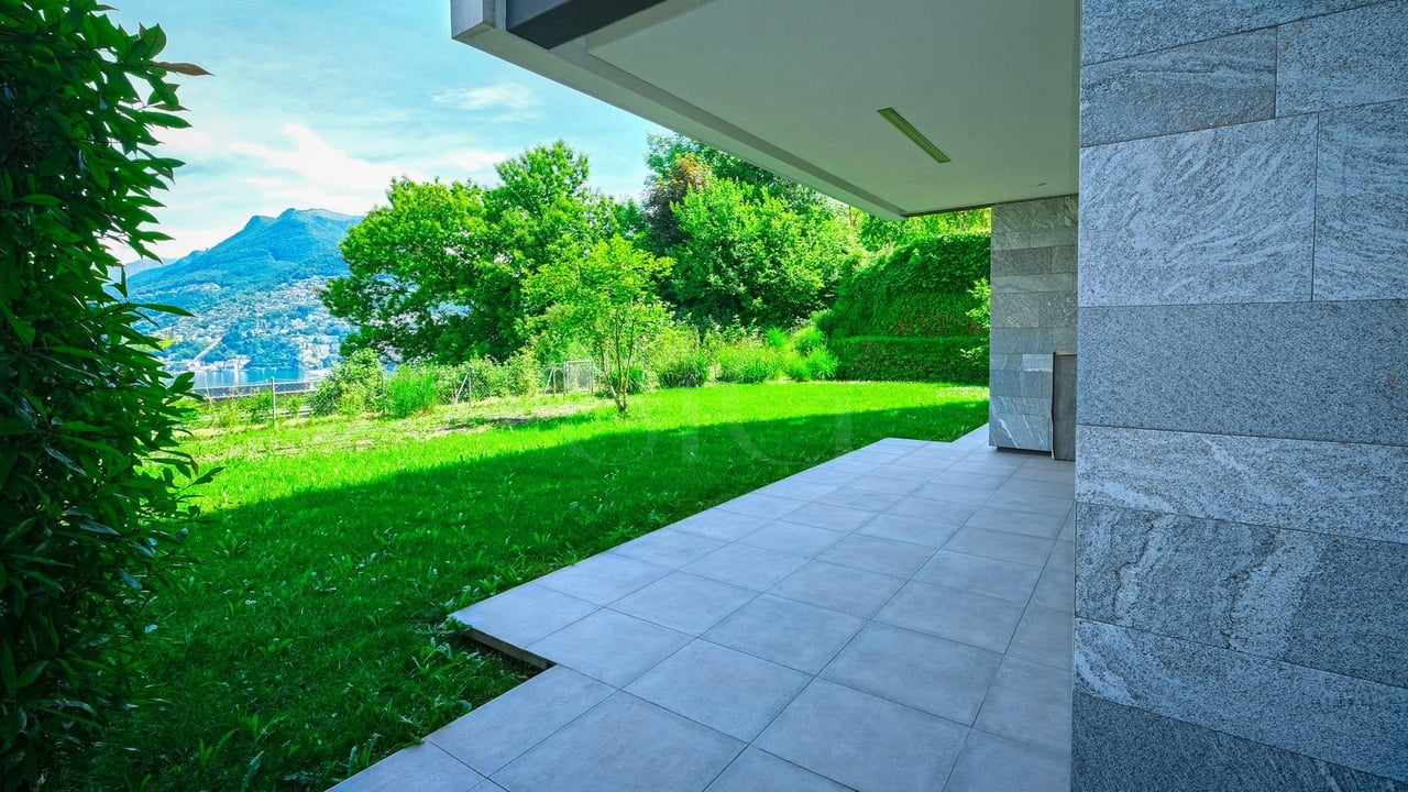 Paradiso - Ampio appartamento di 5.5 locali di alto standing con giardino privato e vista lago