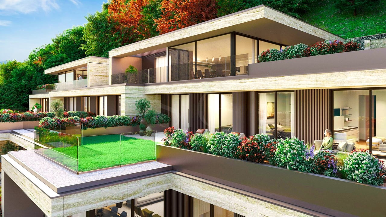 Bissone - Residenza la Foresta - 2-bedroom apartments in elevated location